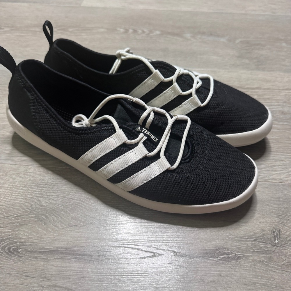 Adidas Terrex Climacool Jawpaw Women Black White Water Shoes Slip On Sneaker 11